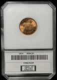 1995-P Double Die Obv, Lincoln Cent, MS66RD PCI Green (29029)