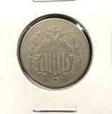 1868-P Shield Nickel, Nicely Circulated. (29102)