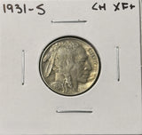 1931-S Buffalo Nickel, Better Date, Choice XF, (29110)