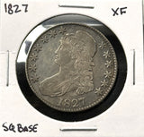 1827-P Capped Bust Half Dollar, Choice XF+ (29122) SQ, Base 2