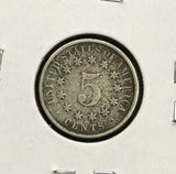 1882-P Shield Nickel With Rays, Nicely Circulated. (29159)