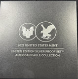 2021 S Proof Sets: Limited Edition Silver Proof Set 6pc OGP (29193)
