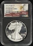 2022 W American Silver Eagle Proof FDOI PF70UCAM NGC (29208)