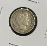 1909-S Barber Dime, Lightly Circulated XF, (29216)