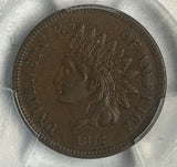 1873 Indian Cent Closed 3 XF45 PCGS