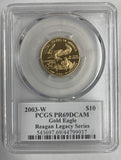 2003 W $10 PF69 DCAM PCGS, Reagan Legacy Series
