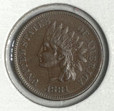 1881 Indian Head Cent, AU55BN