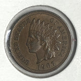 1907 Indian Head Cent, AU58BN