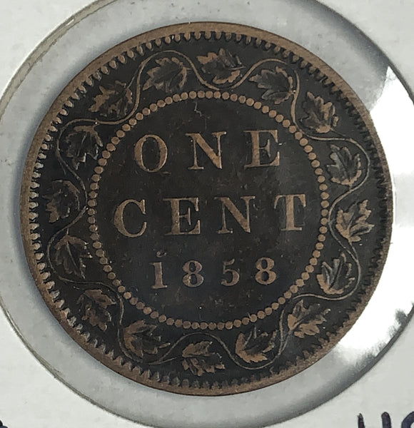 1858 Canada Cent, VF