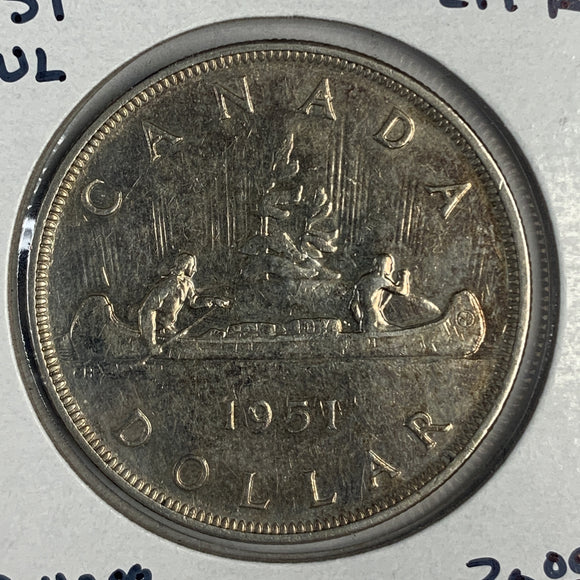 1951 Canadian Silver Dollar, SWL, CH AU