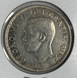 1951 Canadian Silver Dollar, ARN, CH AU