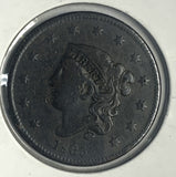 1835 Large Cent Small 8, Small Stars, VF