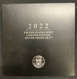 2022-S Limited Edition Silver Proof Set, OGP