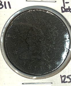 1811 Classic Head Large Cent, Fine