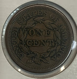 1853 Braided Hair Large Cent, VF30