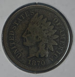 1870 Indian Head Cent, GD+
