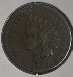 1867 Indian Head Cent, F-12