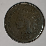 1866 Indian Head Cent, Good