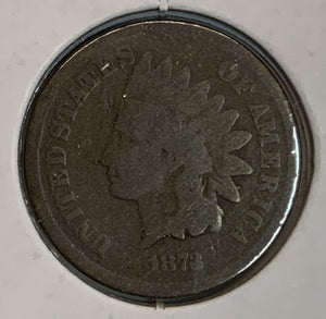 1873 Indian Head Cent, Good