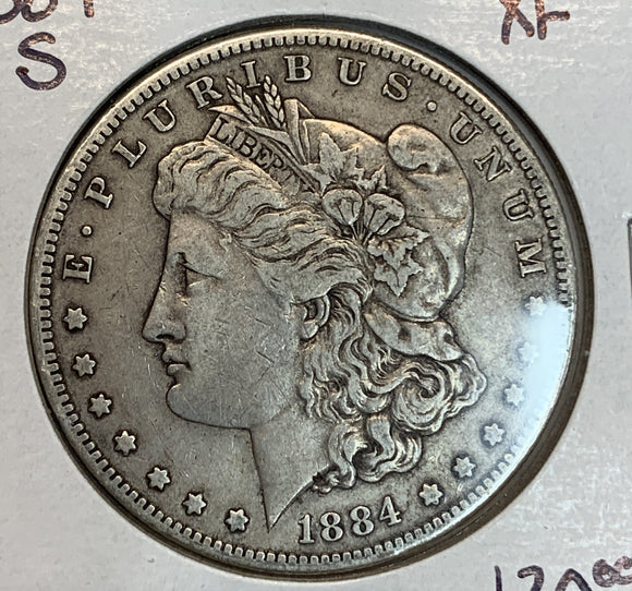 1884-S Morgan Silver Dollar, XF