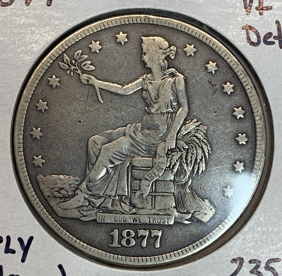 1877 Trade Dollar VF