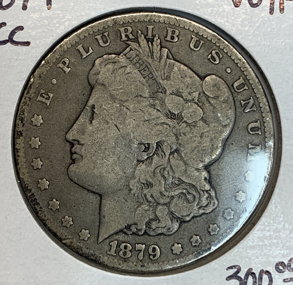 1879-CC Morgan Silver Dollar, VG/F