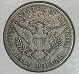 1897-S Barber Half Dollar, VF20