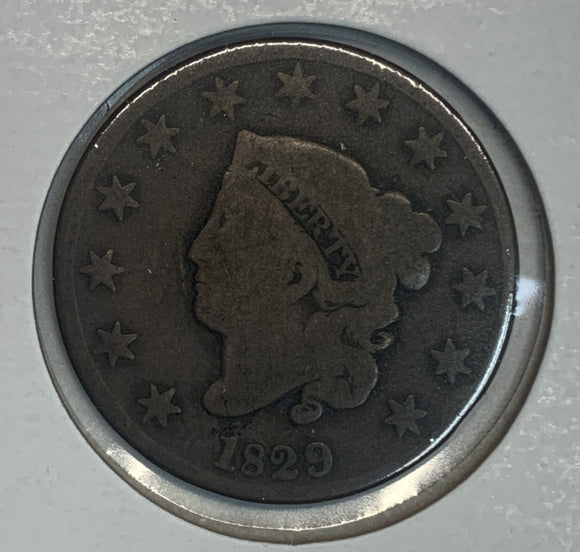 1829 Large Cent, VG