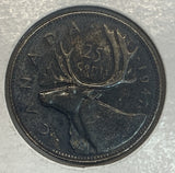 1947 Canadian Quarter, Maple Leaf, MS64PL