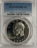 1977-S Eisenhower Silver Dollar , PCGS PF70DCAM,