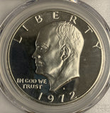 1972-S Eisenhower Silver Dollar , PCGS PF70DCAM,
