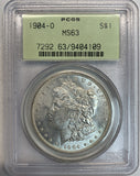 1904-O Morgan Silver Dollar, MS63 PCGS  (6237)
