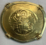 Byzantine Alexius I Hyperpryon 1081-1118 AD Gold, 5.8gm 18K With Framed COA