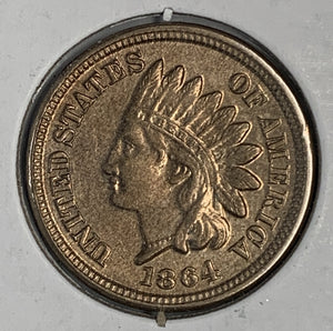 1864 CN Indian Head Cent, MS60+