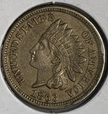 1863 Indian Head Cent, MS60+