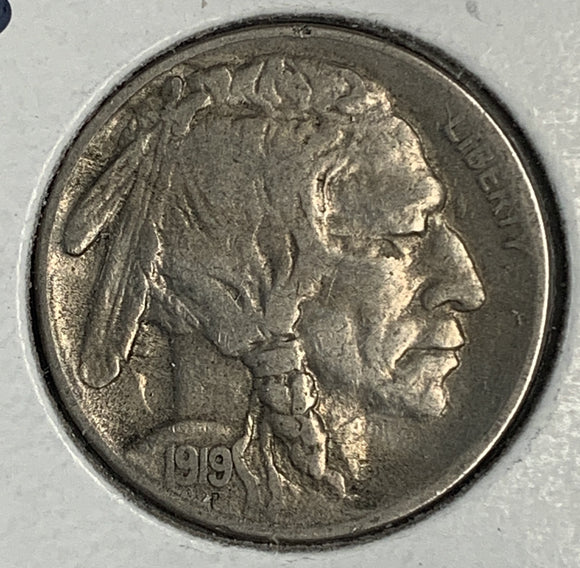 1919-S Buffalo Nickel, XF+