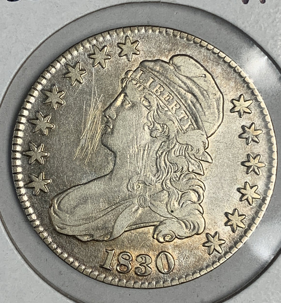 1830 Bust Half Dollar, VF Details