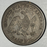 1877 Seated Liberty Half Dollar, XF40
