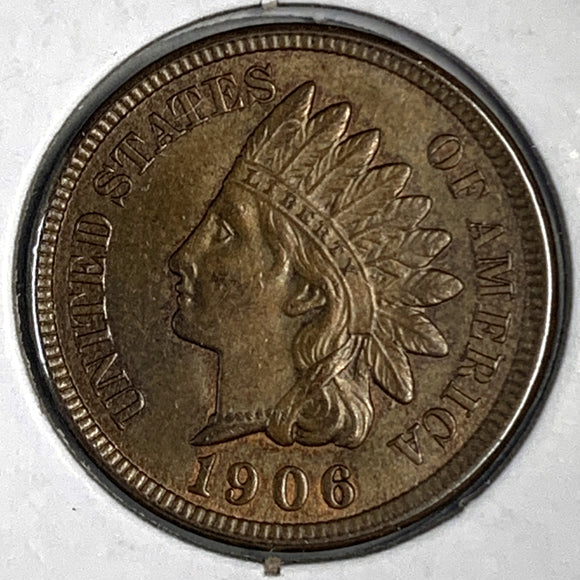 1906 Indian Head Cent, MS63+BN