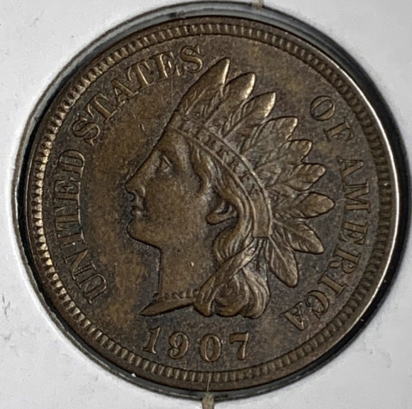 1907 Indian Head Cent, MS60+BN