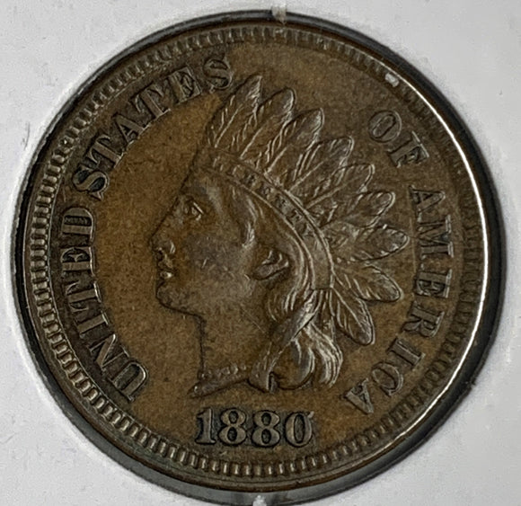 1880 Indian Head Cent, MS62BN