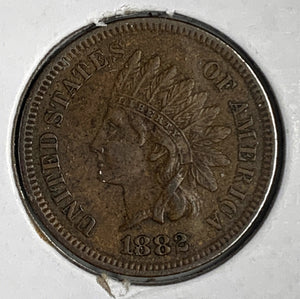 1882 Indian Head Cent, CH AU