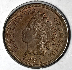 1887 Indian Head Cent, MS63BN
