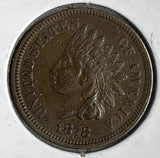 1878 Indian Head Cent, AU+