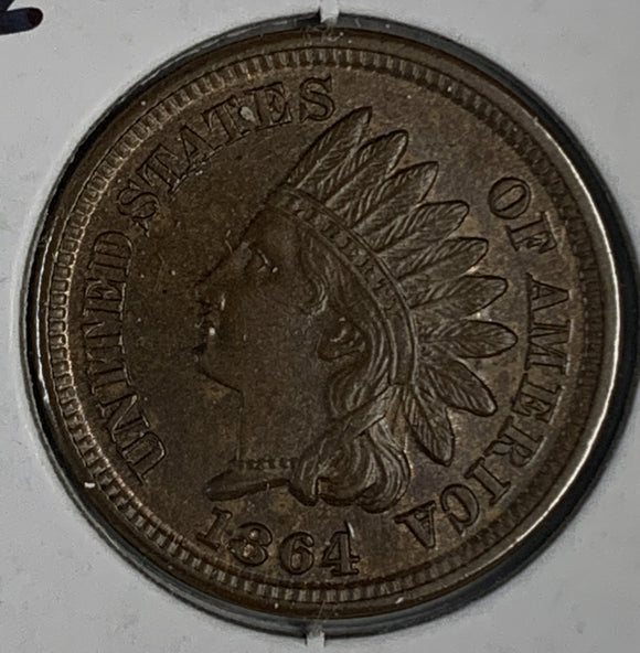 1864 Bronze Indian Heas Cent, MS63BN