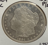 1884-CC Morgan Silver Dollar, MS63 P/L