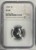 1958 Proof Set, Proof 68 NGC