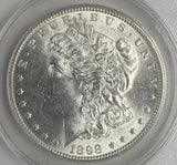 1898 Morgan Silver Dollar, MS60+  (6962)