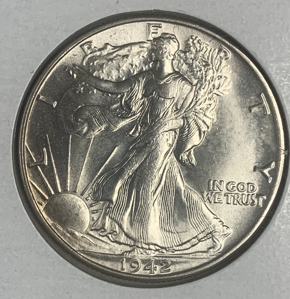 1942 Walking Liberty Half Dollar, MS63