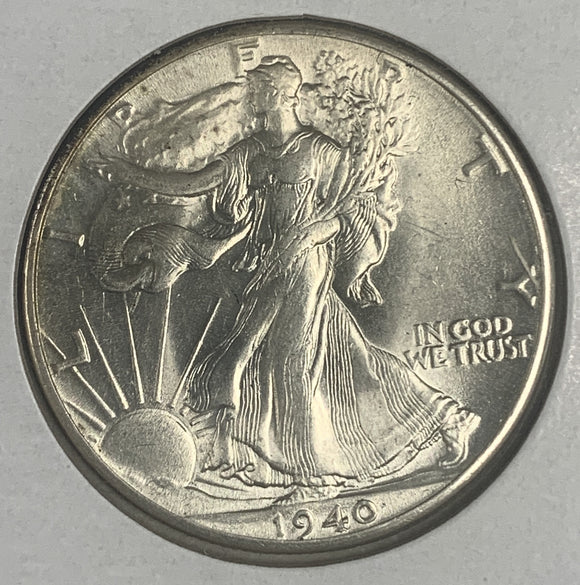 1940 Walking Liberty Half Dollar, MS63